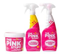 Stardrops - The Pink Stuff - The Miracle Cleaning Paste Multiposol Spray e Bacchetto da bagno in schiuma da bagno