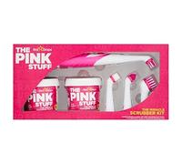 Stardrops - The Pink Stuff - The Miracle Scrubber Kit - 2 Vasche di Pasta Detergente Miracle con Strumento Scrubber Elettrico e 4 Testine di Pulizia
