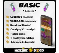 STARDUST 1M + EXPERIENCE 10M + SHINIES ✨ | BASIC PACK | Pokemon GO ✅