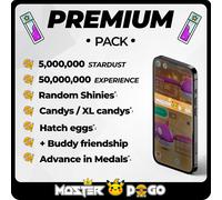 STARDUST 5M + EXPERIENCE 50M + SHINIES ✨ | PREMIUM PACK | Pokemon GO ✅