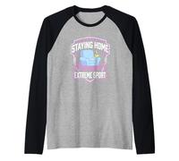 Stare a casa Preferito Sport Estremo introverso Maglia con Maniche Raglan