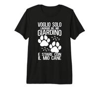 Stare con Il Mio Cane Divertente Cani Padrona di Cane Maglietta Premium