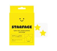Starface World Cerotti idrocolloidi XL Big Star, grandi per brufoli, assorbono i liquidi e riducono il rossore, a forma di stella, vegani e cruelty-free (32 pezzi)