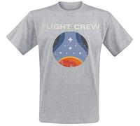 Starfield Flight Crew Maglietta da Uomo Grigia Regolare, Grau, S