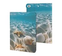 Starfish and Seashell on the Beach Case Compatibile per iPad Mini 1/2/3/4/5 (7,9 pollici) Tablet Case Stand Cover protettiva con Sleep/Wake