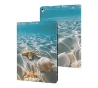 Starfish and Seashell on the Beach Case Compatibile per iPad Pro/2016 ipad Pro (9,7 pollici) Tablet case Stand Cover protettiva con Sleep/Wake
