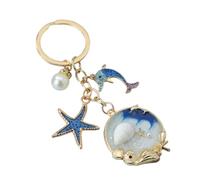 Starfish Conch Delfino Perla Smalto Portachiavi Bella Mare Spiaggia Pendenti Per Fare A Mano Fai Da Te Risultati Gioielli Da Usura Quot, Multicolore, Taglia unica