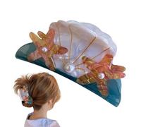 Starfish Hair Clip, non Slip Hairpin for Secure Hold, Elegant Pearl Design Hair Accessory, Cute Beach-Themed Claw Thick & Thin, Stylish Bun Ponytail Styling Clip