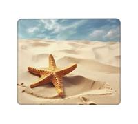 Starfish in The Sand Mouse Pad Lavabile Tappetino per Mouse Comodo Mousepad for Lavoro Casa Gaming 25X30Cm