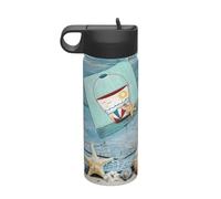 Starfish Lighthouse Beach Printing Camping Escursionismo Idratazione Mense a prova di perdite Isolato sottovuoto in acciaio inox 510,3 g