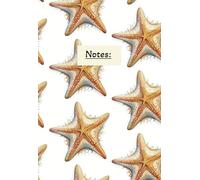 Starfish Notebook: Aesthetic Ocean Notebook with Starfish Design | Perfect for Journaling, School, or Work | 5.5x8, 110 pages
