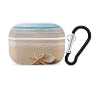 Starfish Shell e Beach AirPods Pro Custodia con anello portachiavi custodia rigida in PC custodia protettiva per AirPods Pro 2a generazione per donne e uomini di generazione facile da aprire copertura
