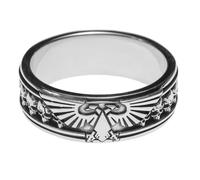 Starforged Compatibile con Warhammer 40k Insignia Aquilon [Argento Sterling/Placcato Oro] 1 PC