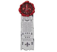 Starforged Spilla a forma di simbolo dell'Adepta Sororitas, simbolo della purezza dei cavalieri e oltremare, 40 K, Sigillo, Pergamena, Nessuna pietra preziosa