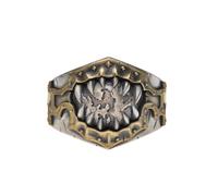 Starforged Warhammer 40K Chaos Space Marines World Eaters Berzerkers'Sigil Anello Argento Anello Gioielli da Uomo Accessori