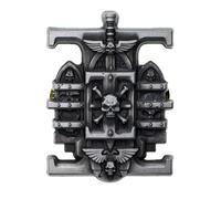 Starforged Warhammer 40K Chapter Icon Grey Knight Death Watch Space Wolves Pin Badge Accessori Uomo, Lega di acciaio, Nessuna pietra preziosa