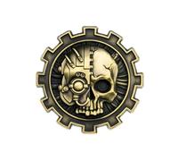 Starforged Warhammer 40K Chapter Icon Grey Knight Death Watch Space Wolves Pin Badge Accessori Uomo, Lega di acciaio, Nessuna pietra preziosa