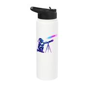 Stargazer Boy Christmas Telescope Space Stainless Steel Insulated Water Bottle