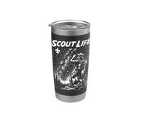 Stargazer Scout Scout Life Retro Scouting Illustration Bicchiere termico in acciaio inox doppia parete