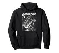 Stargazer Scout Scout Life Retro Scouting Illustration Felpa con Cappuccio