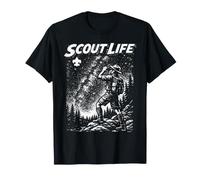 Stargazer Scout Scout Life Retro Scouting Illustration Maglietta