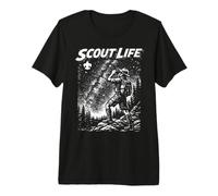 Stargazer Scout Scout Life Retro Scouting Illustration Maglietta Premium