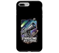 Stargazing with a Purpose Telescope Space Astronomy Design Custodia per iPhone 7 Plus/8 Plus