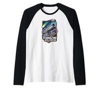 Stargazing with a Purpose Telescope Space Astronomy Design Maglia con Maniche Raglan
