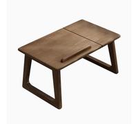 STARHMLUX Japanese Coffee Table, Low Floor Table Wood, Desktop Flip Design for Sitting on The Floor, for Living Room Tatami Tea Room Dining Bedroom Walnut 80x35x32cm