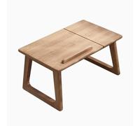 STARHMLUX Japanese Coffee Table, Low Floor Table Wood, Desktop Flip Design for Sitting on The Floor, for Living Room Tatami Tea Room Dining Bedroom Cherry Wood 60x35x32cm