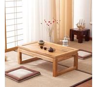 STARHMLUX Japanese Floor Tea Tables, Low Coffee Table Wood for Sitting on The Floor for Living Room Tatami Tea Room Dining Bedroom Unique Style Natural Wood 50x40x25cm