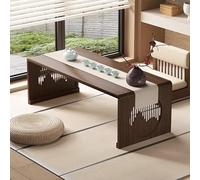 STARHMLUX Japanese Folding Coffee Tables, Foldable Low Floor Table Tea Table Bamboo for Sitting on The Floor for Living Room Tatami Tea Room Dining Bedroom Walnut 1 100x48x40cm