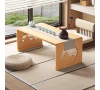 STARHMLUX Japanese Folding Coffee Tables, Foldable Low Floor Table Tea Table Bamboo for Sitting on The Floor for Living Room Tatami Tea Room Dining Bedroom Natural Wood 1 67x40x30cm