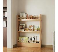 STARHMLUX Montessoriana Bookcase for Children, with 3-6 Tiers, Solid Wood Wall Bookcase, Space-Saving, for Bedroom, Living Room, Children's room 3F 70cm