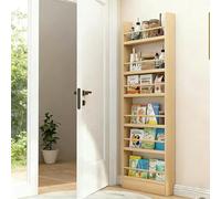 STARHMLUX Montessoriana Bookcase for Children, Wooden Wall Bookshelf with 3-6 Tiers, Space-Saving, with Barriers, for Bedroom, Living Room, Children's room 6F 120cm