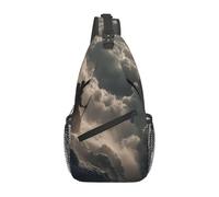 Staring Into The Abyss - Borsa a tracolla di grande capacità, elegante e resistente, per pendolarismo, viaggi, attività all'aperto