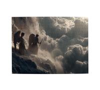 Staring Into The Abyss - Puzzle orizzontale in legno, 500 pezzi, sviluppa abilità pratiche per rilassarsi e interagire genitore-figlio