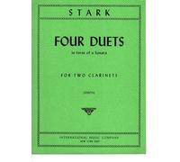 Stark Robert - FOUR DUETS in forma di sonata for two Clarinets - 4 DUETTI in forma di sonata per 2 Clarinetti - ed. I. M. C.