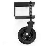 Stark, ruota universale per cancello da 20,3 cm, in legno, con catenella, a molla, colore nero