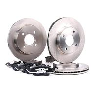 STARK SKBK-1090286 Kit dischi e pastiglie Ø258 253mm Assale anteriore Assale posteriore con bulloni pinza freno con lamierino anticigolío ventilazione interna pieno