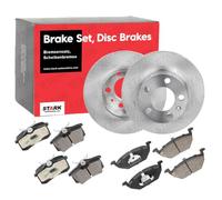 STARK SKBK-10991707 Kit dischi e pastiglie Assale anteriore Assale posteriore con lamierino anticigolío con clip pistone ventilato pieno