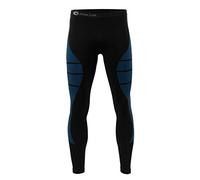 STARK SOUL Microfibra Biancheria Intima Funzionale Senza Cuciture per Uomo a Scelta Come Pantaloni o Camicia a Maniche Lunghe (Large/X-Large, Blue/Nero - Pantaloni)