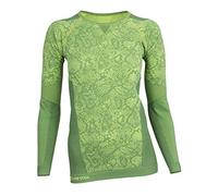 STARK SOUL Skiwäsche Abbigliamento Termico, Maglietta a Maniche Lunghe, Colore Verde, L/XL Donna
