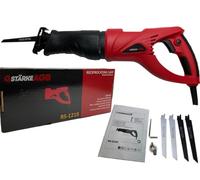 StarkeAGB - Sega a Sciabola Professionale RS-1218 800W - 2700 Spm - Velocità Variabile - 4 Lame per Legno e Metallo - SoftGrip - SDS