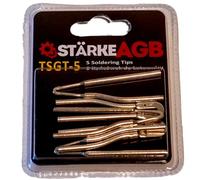 StarkeAGB TSGT-5 - Set 5 Tende per Saldatura Trasformatore TSG-200 - Compatibile con StarkeAGB - 3 Punte Ø 3,4 mm