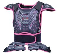 StarknightMT Attrezzatura da moto per bambini - Attrezzatura moto per adolescenti, armatura protettiva motocross, tuta, protezione petto per ragazzi, ragazze, ciclismo, pattinaggio, fuoristrada, rosa