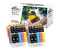 Starlet24 10x 570XL 571XL Cartucce Compatibili per Canon PGI-570 CLI-571 XL