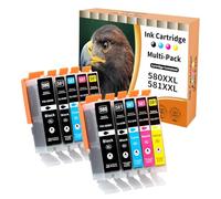 Starlet24 10x 580 581 Cartucce Compatibile per Canon PGI-580 CLI-581 XXL