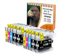 Starlet24 10x LC123 Cartucce Compatibili per Brother LC-123 LC123 LC-121