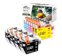 Starlet24 10x LC421XL LC-421XLVAL per Brother LC421 Cartucce LC-421XL per Brother DCP-J1050DW DCP-J1140DW MFC-J1010DW DCP-J1800DW